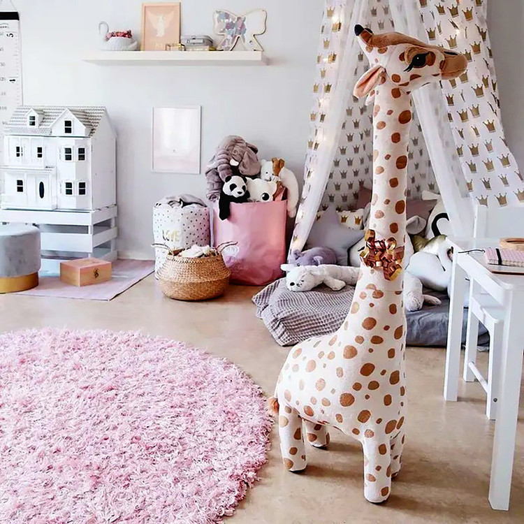 عروسک طرح زرافه کد NT139 ارتفاع 40 سانتیمتر