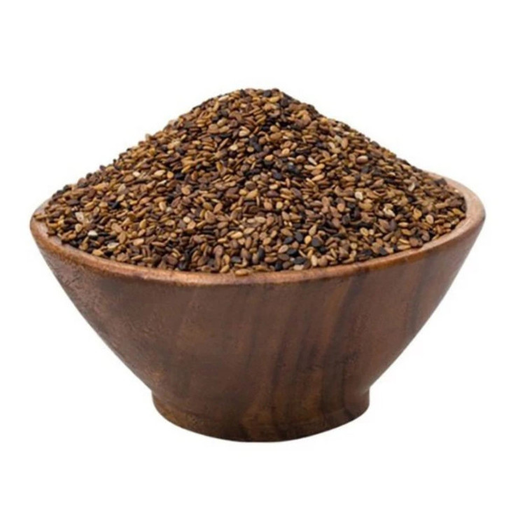 کنجد قهوهای پاک شده محلی خاتون - 500 گرم